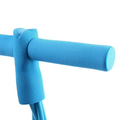 Adjustable 4-Tube Latex Resistance Band Set for Strength Training