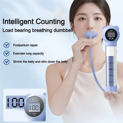 Portable Breathing Exercise Device for Stronger Lungs & Diaphragm