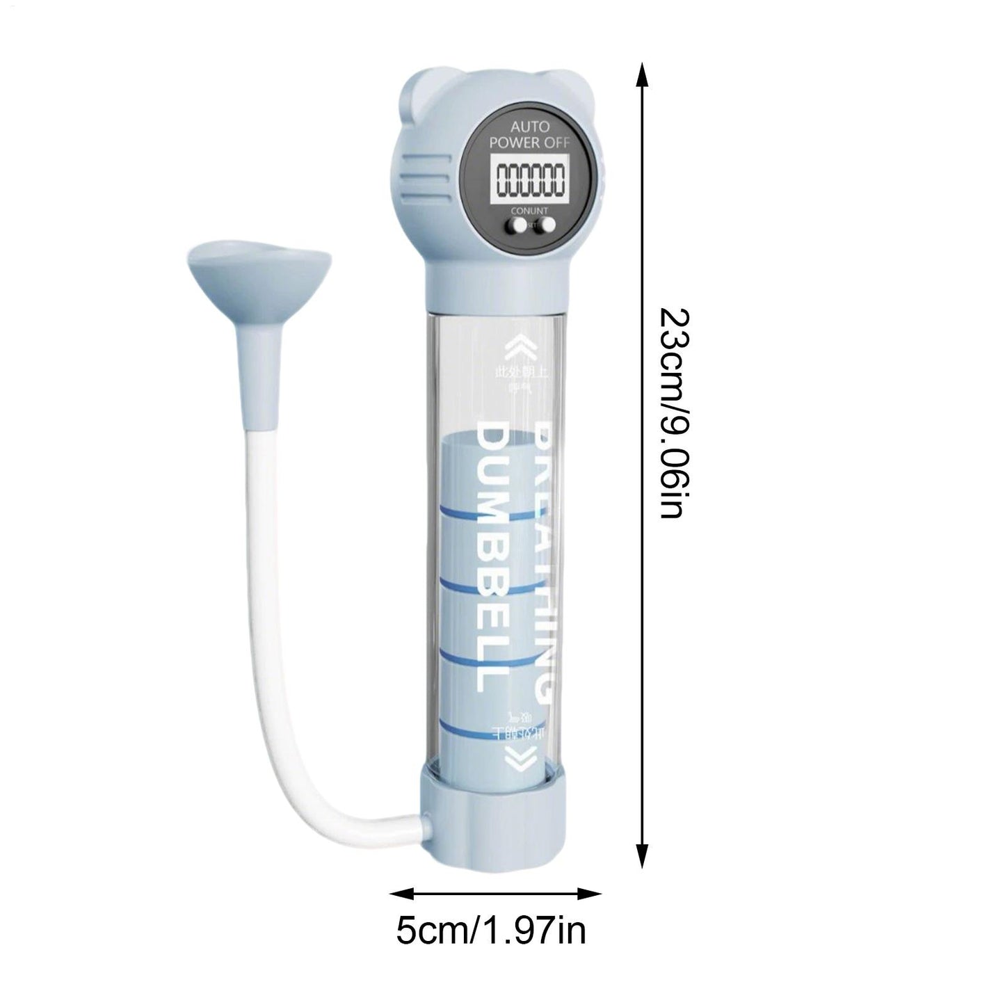 Portable Breathing Exercise Device for Stronger Lungs & Diaphragm